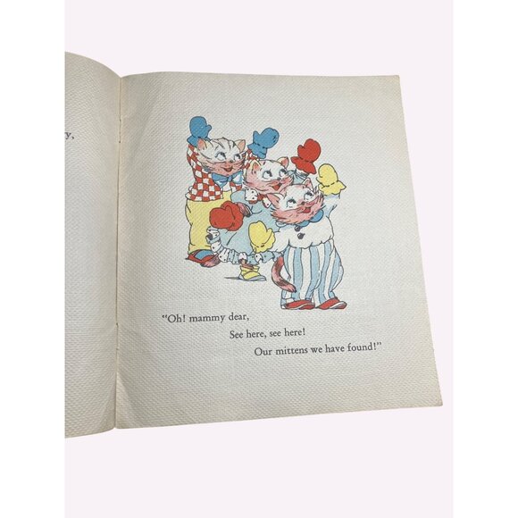 Vintage 1950s Childrens Book "The Three Little Kittens" Nursery Rhyme Storybook - Picture 3 of 7